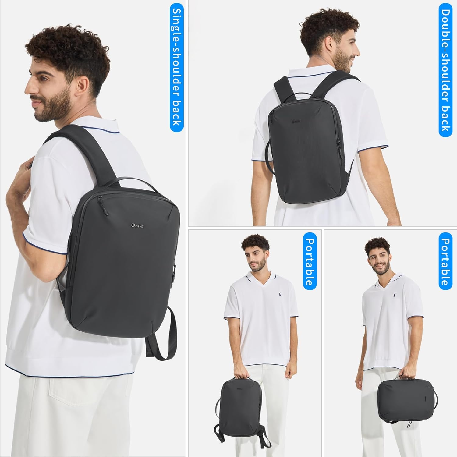 Business Backpack for Men Women, Travel Carry on Flight Approved Laptop Backpack Slim Waterproof Anti-Theft Lightweight Large Work Computer Bag - Image 8