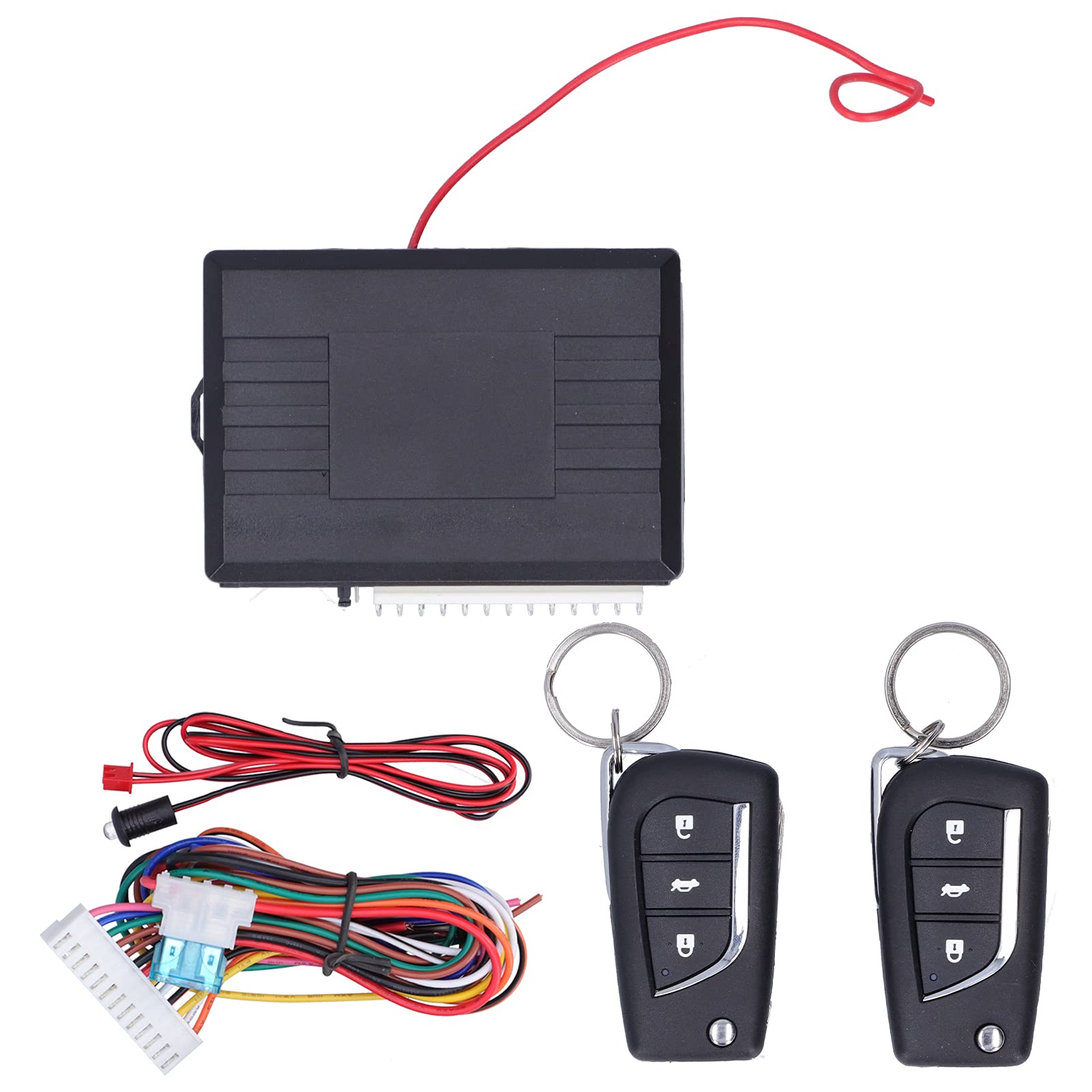 Kit Chiusura Centralizzata Universale Aramox 12V Con Telecomando 3 Pulsanti - Sistema Keyless Entry Per Auto
