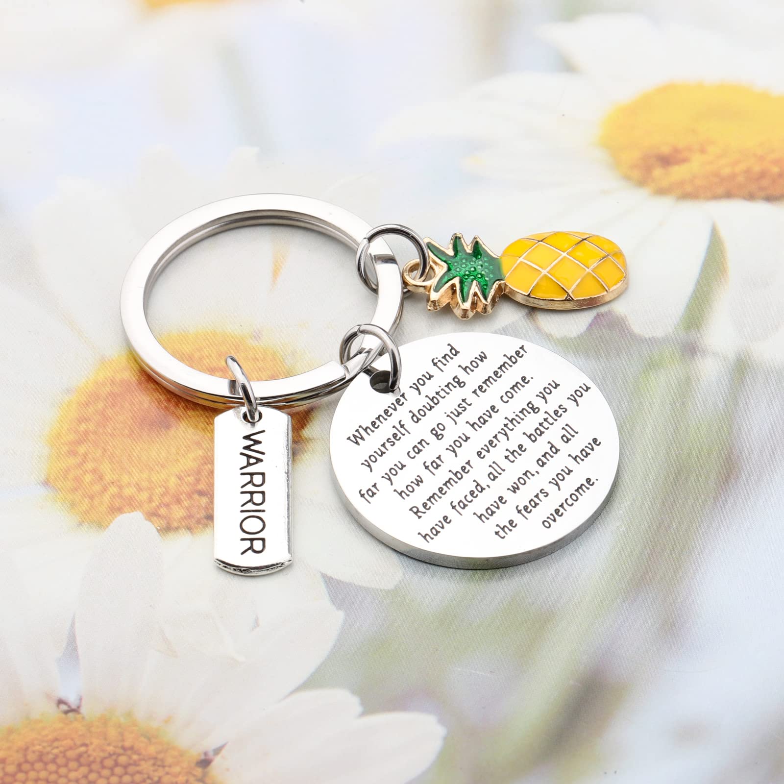 Lywjyb Birdgot Pineapple Gifts IVF Warrior Pineapple Keychain Encouragement Gift for Women