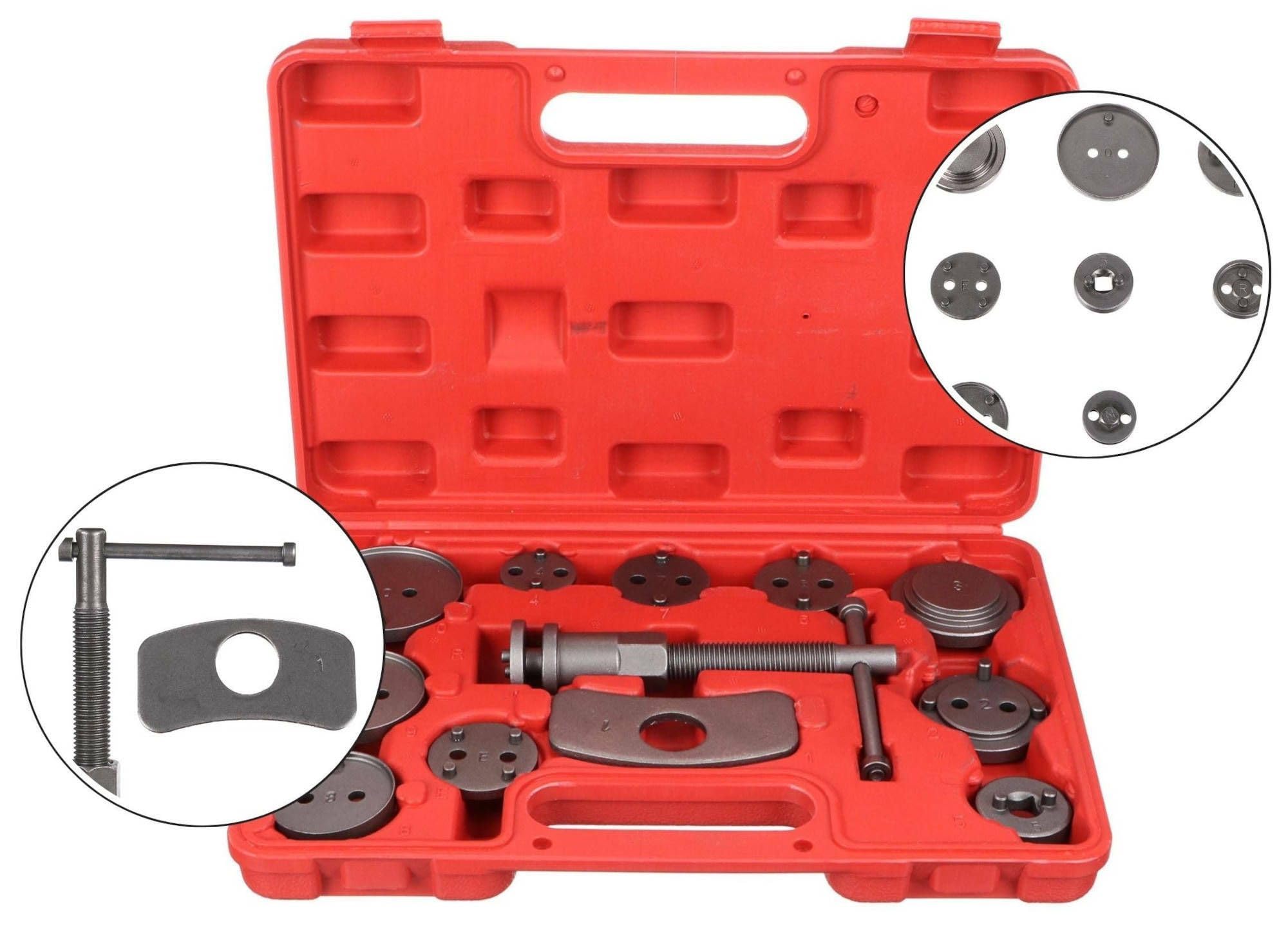 Mechanic Brake Set 12 | Juego de reposicionador de pistones de Freno 12 pzs | Reposicionar el pistón de Freno al Cambiar los Discos | Las Zapatas o Las Pastillas de Freno