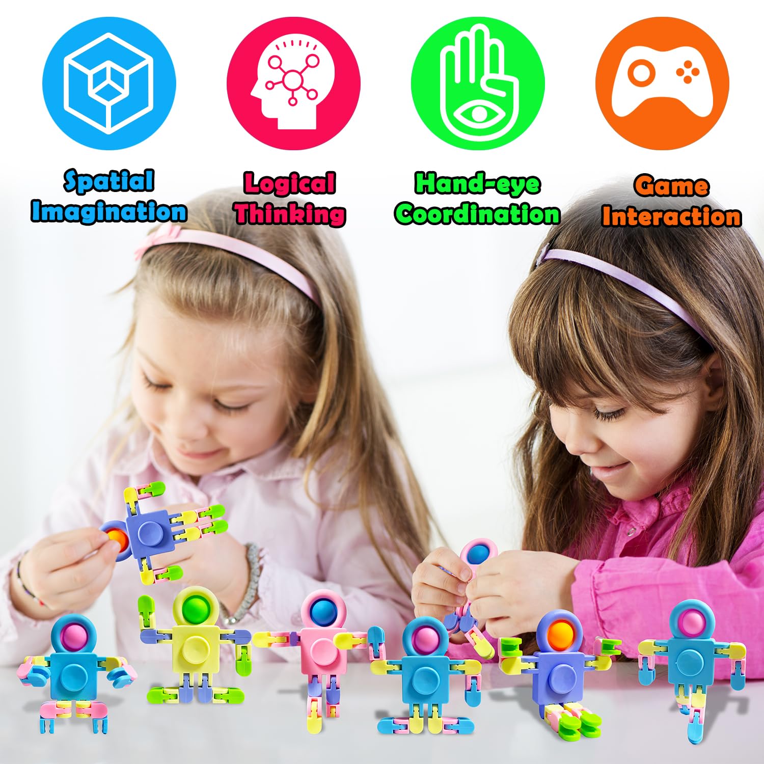 Fidget Toys Set 24 Pack de jouets sensoriels Set de jouets pour réduire le stress et l'anxiété Fidget Toys Set 24 Pack de jouets sensoriels Set de jouets pour réduire le stress et l'anxiété