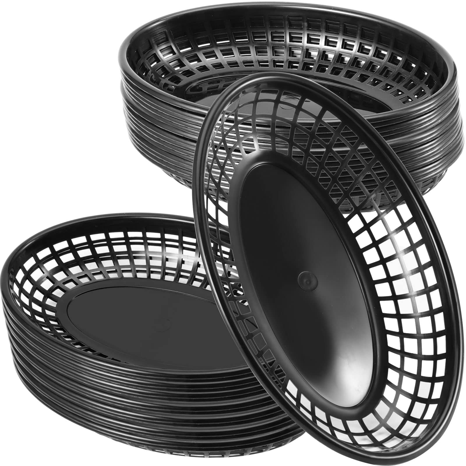 Paniers Fast Food Lot De 30 Paniers Restauration Noirs JAPCHET - 22,5x14,5cm Pour Burgers Frites Plateaux Service Alimentaire Paniers Fast Food Lot De 30 Paniers Restauration Noirs JAPCHET - 22,5x14,5cm Pour Burgers Frites Plateaux Service Alimentaire