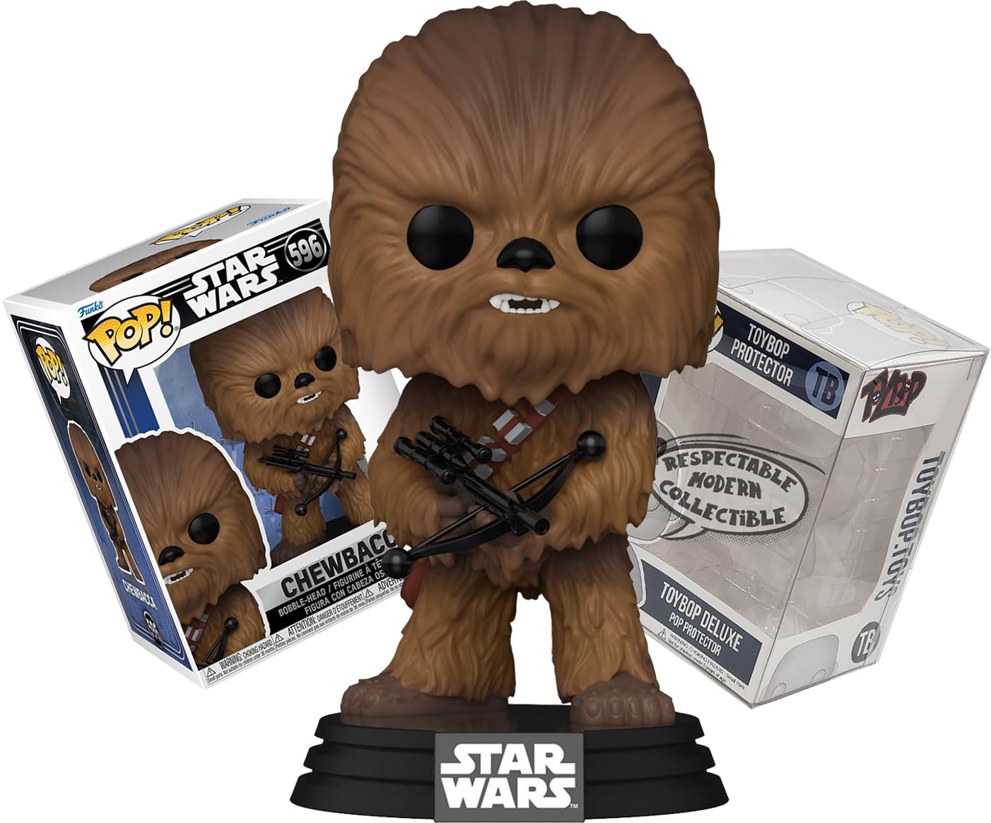 Amazon.com: Funko Chewbacca with Crossbow Blaster + ToyBop