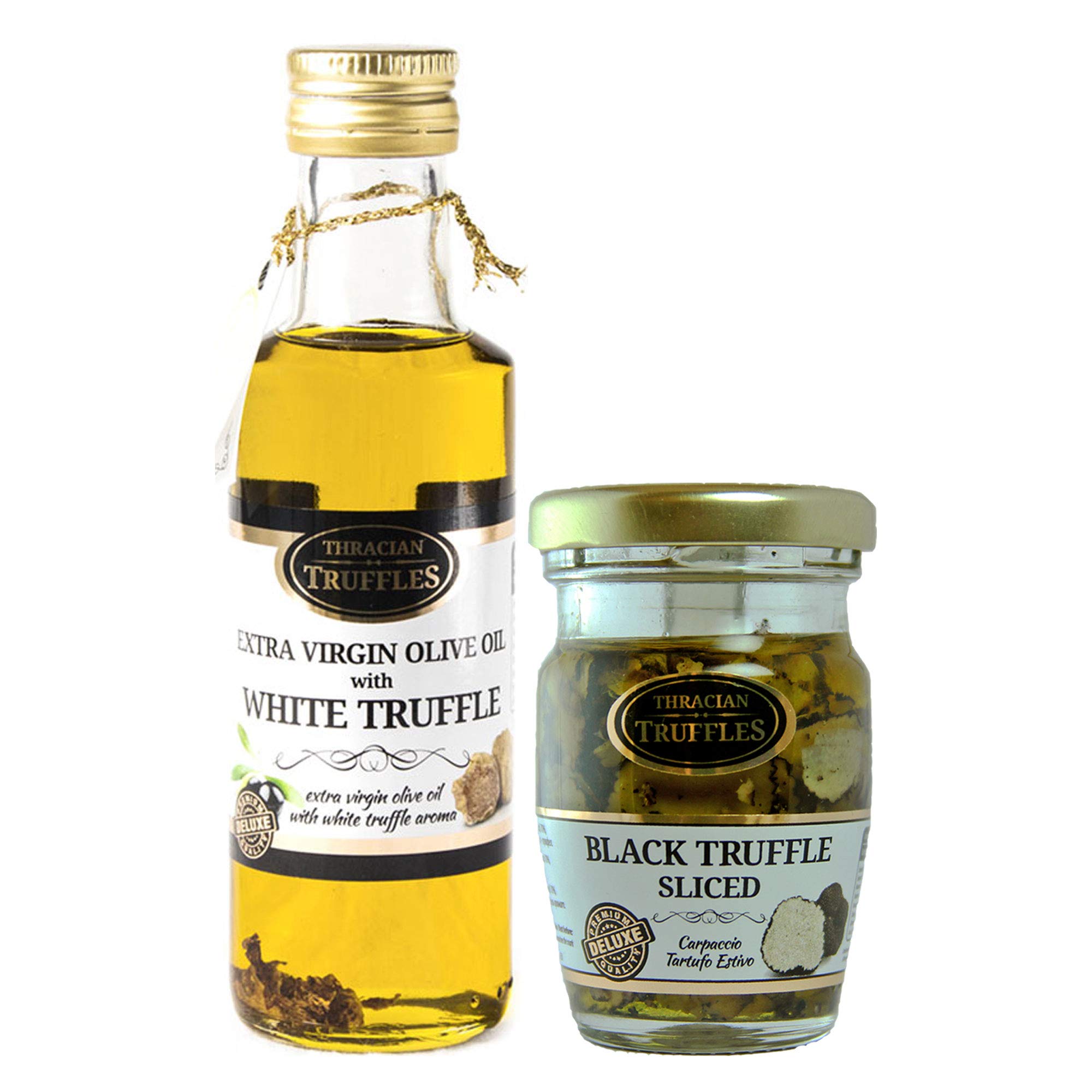 Huile D'Olive Vierge Extra Truffe Blanche White Truffle Extra Virgin Olive Oil 100ml Carpaccio Tartufo Gourmet à la Truffe d'Été Noire 70% 60g les salades la viande les omelettes le risotto