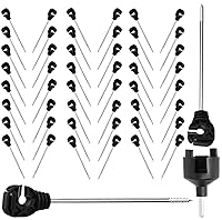 Vista 6 de Esgrima eléctrica Premium Stand Off/brazo largo Aislador multiusos para Polywire/Polytape/Cuerda/Alambre PK10