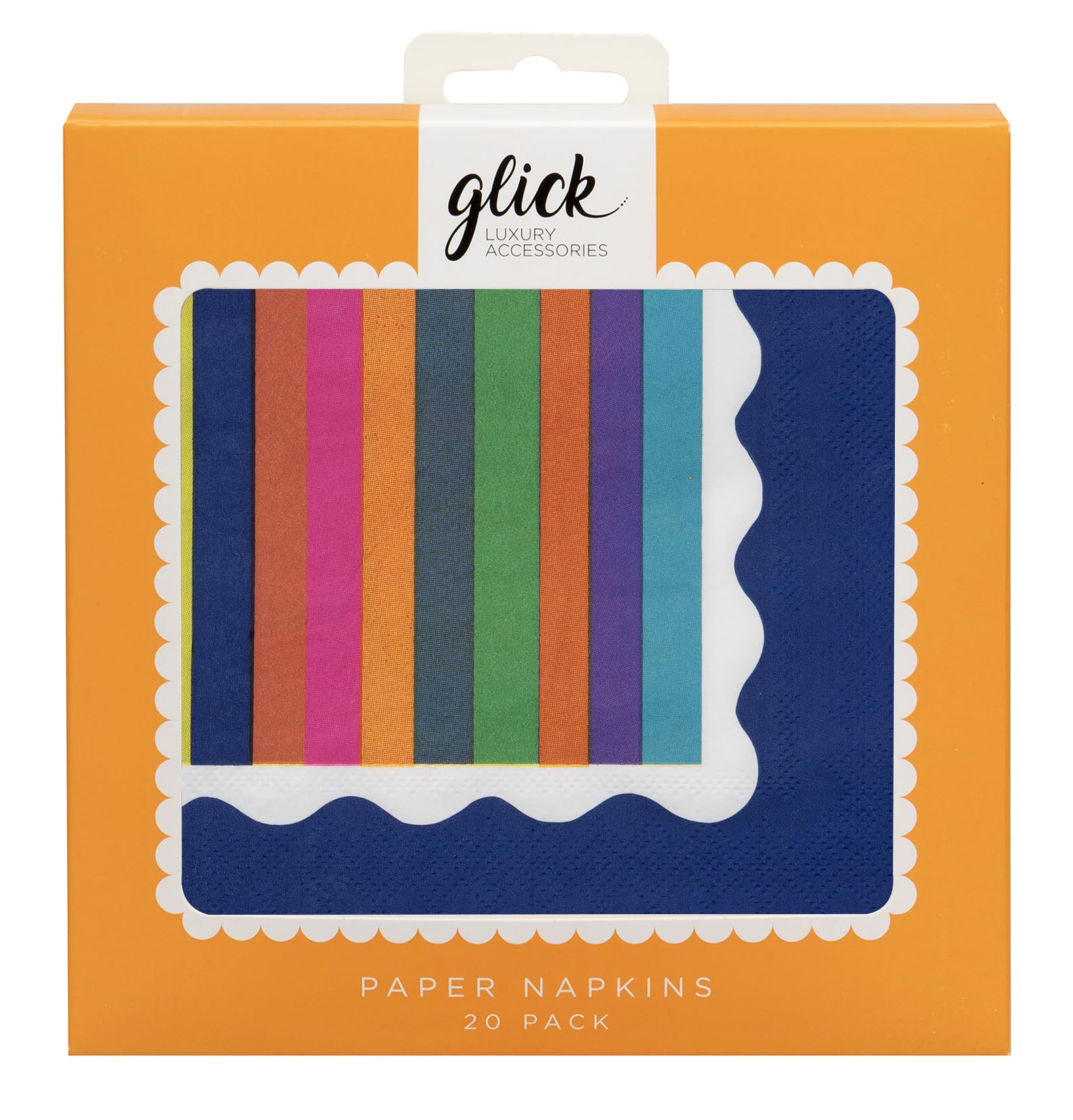 Glick Party Napkins - Vibe Stripe - 33 x 33cm - Pack of 20