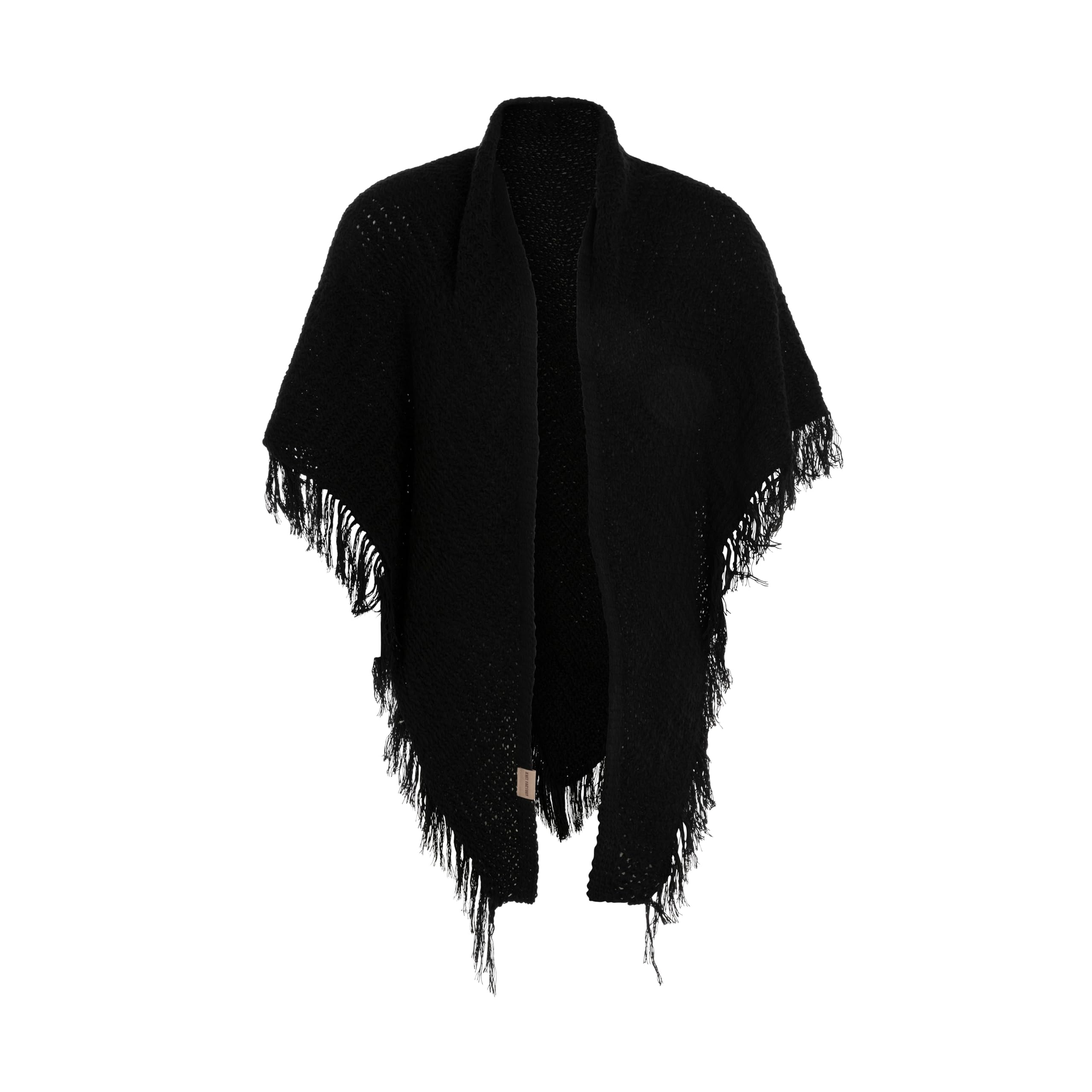KNIT FACTORY - Dreiecksschal Amber - Damen Strickschal mit Wolle - Umschlagtuch für den Herbst und Winter - Winterschal - Dreieckstuch - Hochwertige Qualität - XXL Schal - 190x85 cm