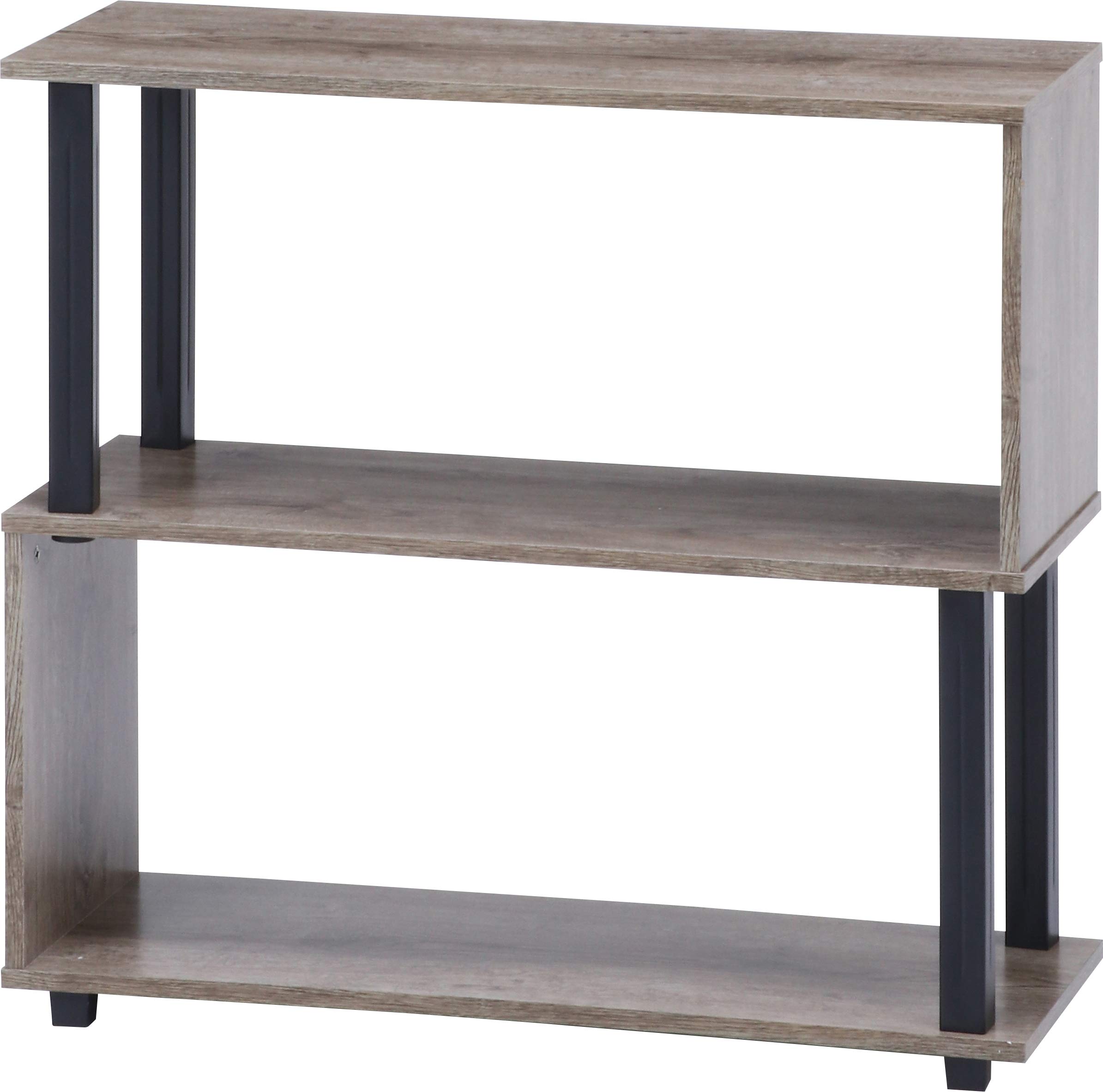 Amazon｜不二貿易 オープンラック ディスプレイラック 2段 幅80cm 高さ