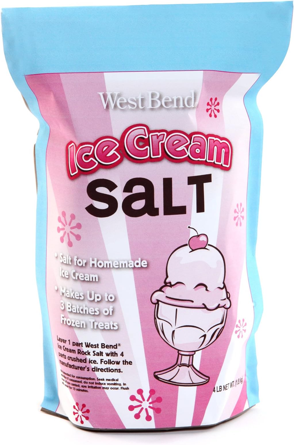 Morton Ice Cream Salt 4 lbs. (Pack of 2) Ice Cream