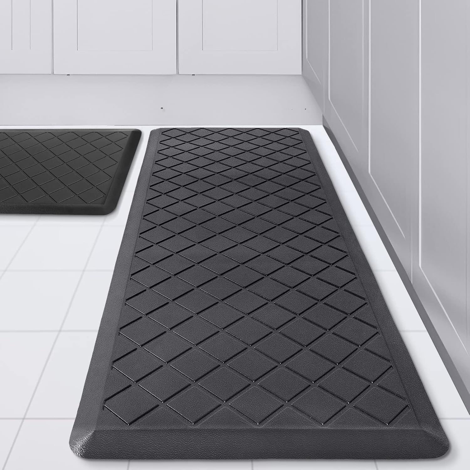 WEZVIX Cushioned Kitchen Mat [2 PCS], Anti Fatigue Kitchen Rugs, Heavy Duty Kitchen Rugs and