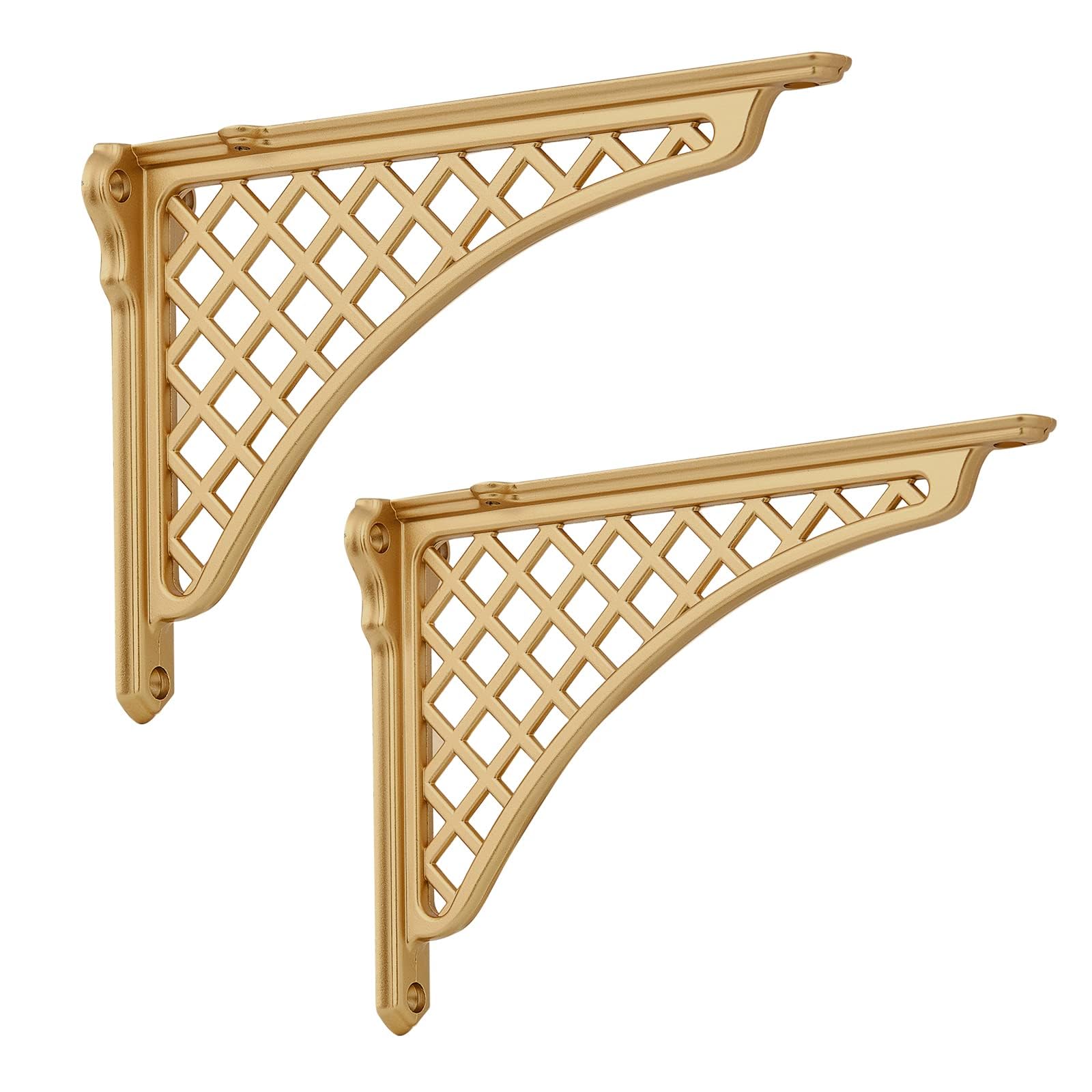 Support d'étagère en fonte HARPOON lot de 2 équerres en L de 20,3 cm