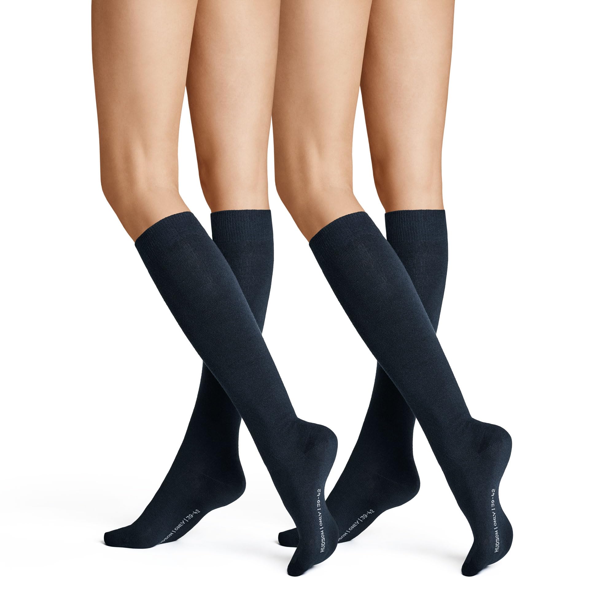 Hudson Women's Pack of 2 100 DEN Knee-High Socks - Blue - 35