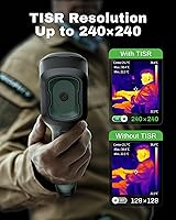 Vista 3 de H128 Handheld Thermal Camera, 240 x 240 TISR Resolution, 24h Battery Life Thermal Imaging Camera, 25 Hz Infrared Camera with Temperature Alarm, -4℉~