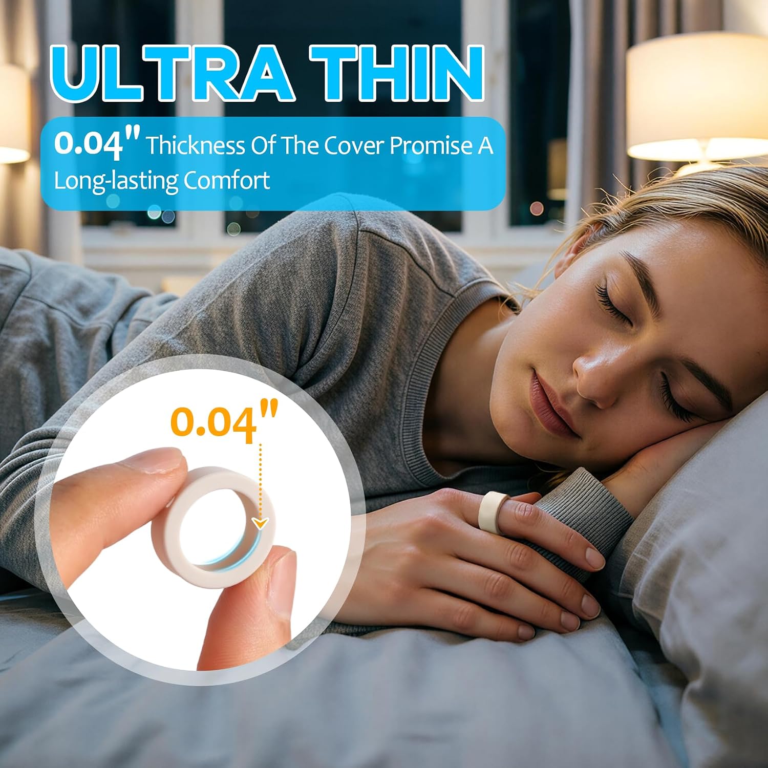 Cover Case Compatible with Oura Ring 4/Gen 4 Ceramic/Gen 3 - S | Upgraded Anti-Scratch Silicone Ring Protector Case Cover for Oura Ring 4/Gen 4 Ceramic/Gen 3