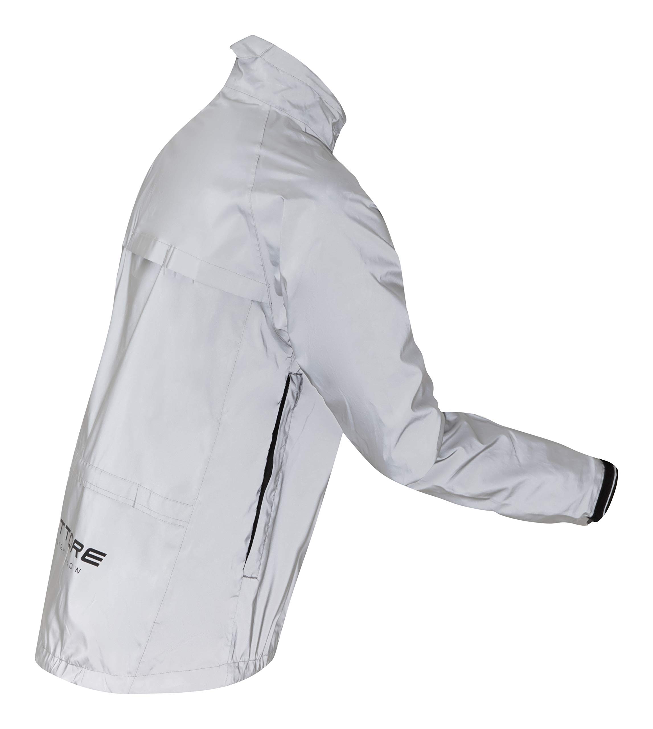 Ettore Veste De Vélo De Couleur Argent Pour Homme Aérée Étanche Haute Visibilité Et Réfléchissante - Night Glow