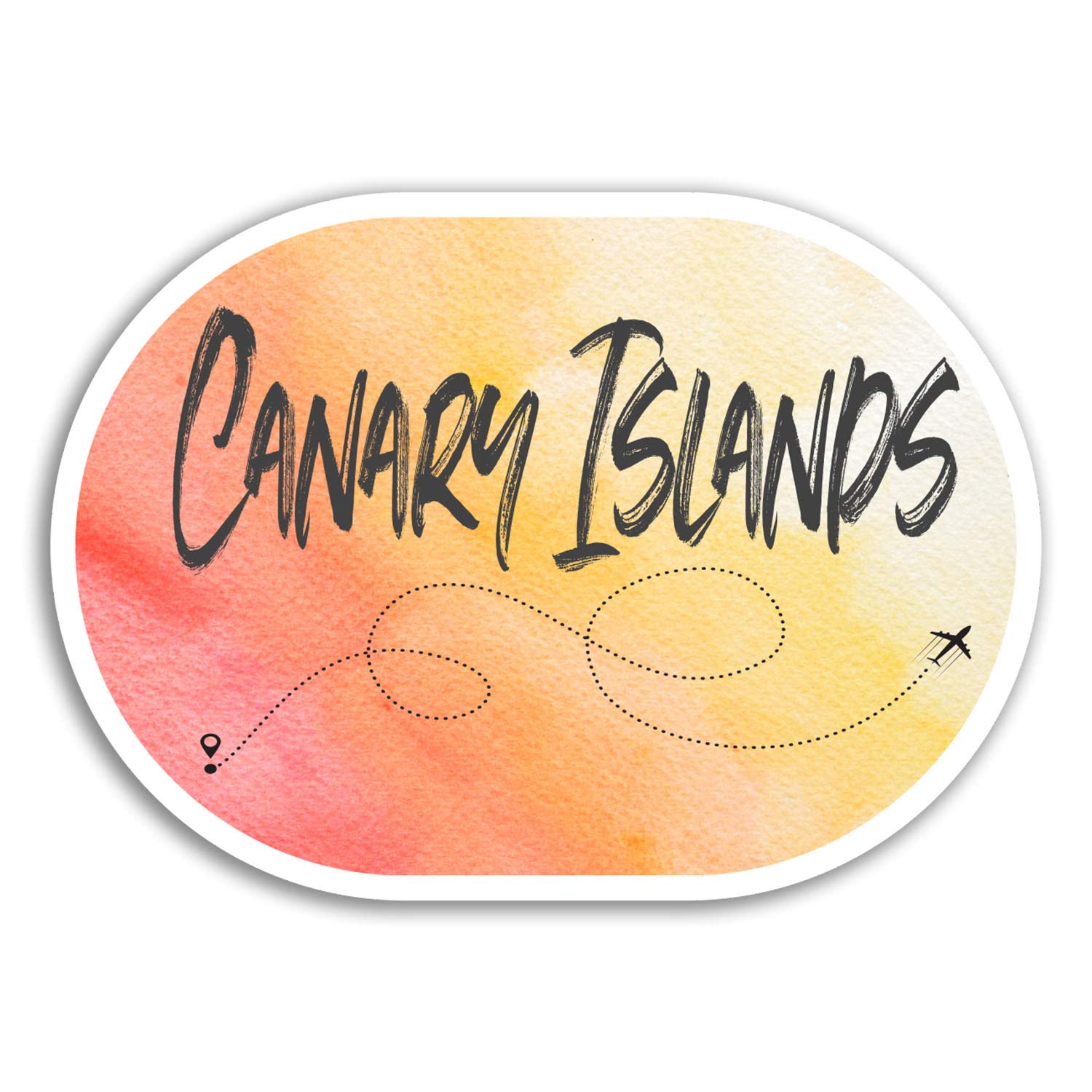2 x 10cm Canary Islands Vinyl Stickers - Travel Sticker Laptop Luggage #18033 (10cm Wide)