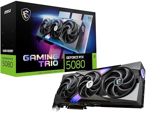 MSI GeForce RTX 5080 Gaming Trio OC Graphics Card