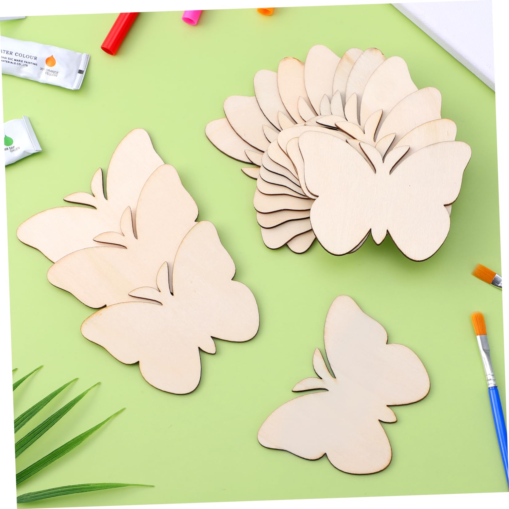 Operitacx 160piezas Figuras De Madera Forma De Para Manualidades y Decoración Del Para Proyectos De Bricolaje y