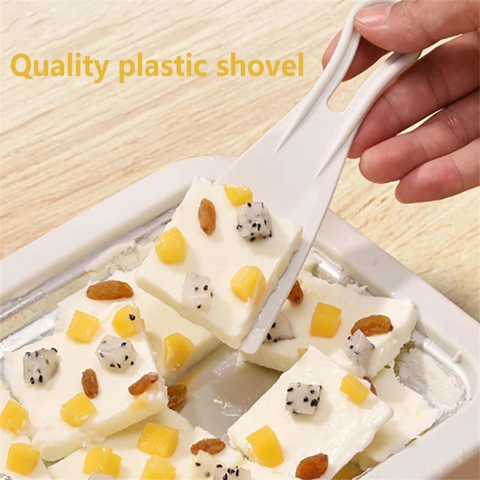 Petrus 2024 - Vassoio per gelato, per gelato, mini piastra per gelato, fai da te, mini piastra per gelato, stampo per gelato, per gelato arrotolato (verde, 22,5 x 17,5 cm