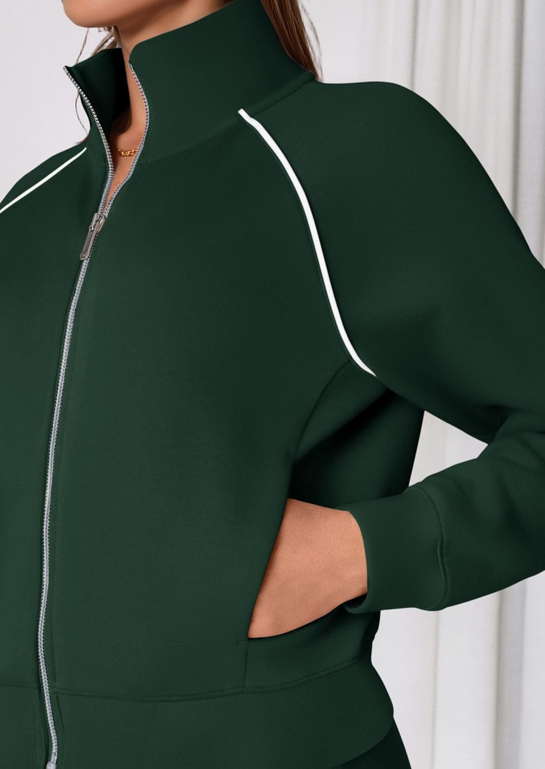 PRETTYGARDEN Womens 2 Piece Outfits Sweatsuits 2026 Fall Full Zip Sweatshirts Workout Pants Matching Lounge Sets Tracksuits