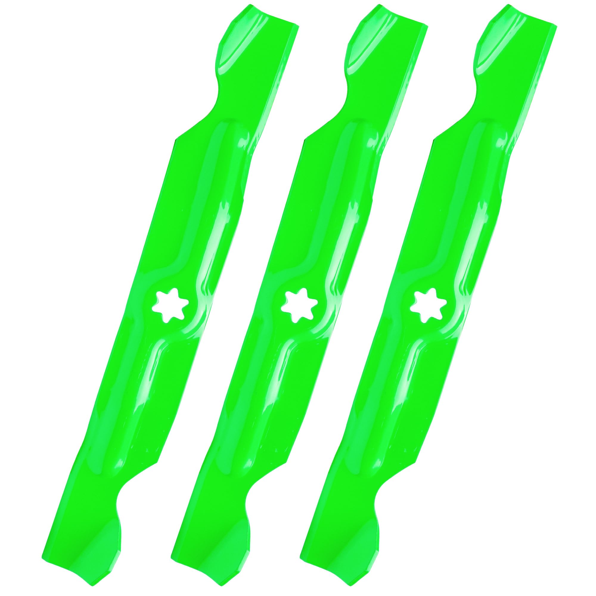 Cuchillas de cortacésped de cubierta de 50 pulgadas para MTD Cub Ca det RZT 50, LTX1050, LTX1050KW, LGT1050 – Reemplaza 742-04056, 942-04056, 942-04053C (paquete de 3)