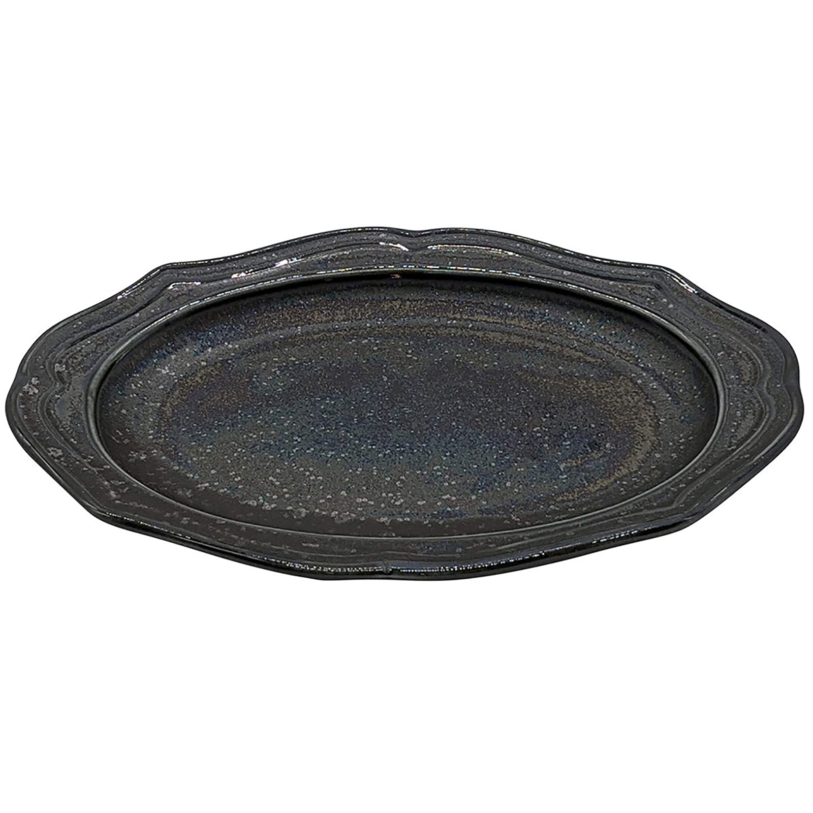 Amazon.co.jp: うつわ魯庵 美濃焼 「 cadre 」 楕円 オーバル 皿