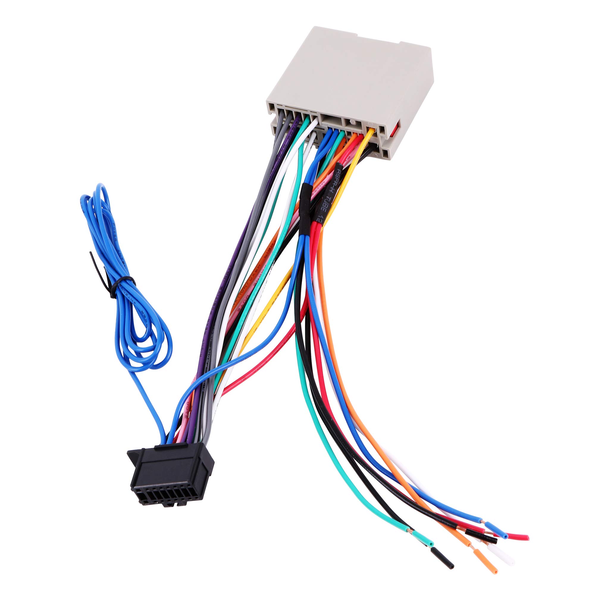 BASIKER Stereo Radio Wiring Harness for Pioneer Amp/SWC Plug Connector Fit for 2004-2013 Ford F150 Escape Focus, 2006-2010 Lincoln Town Car