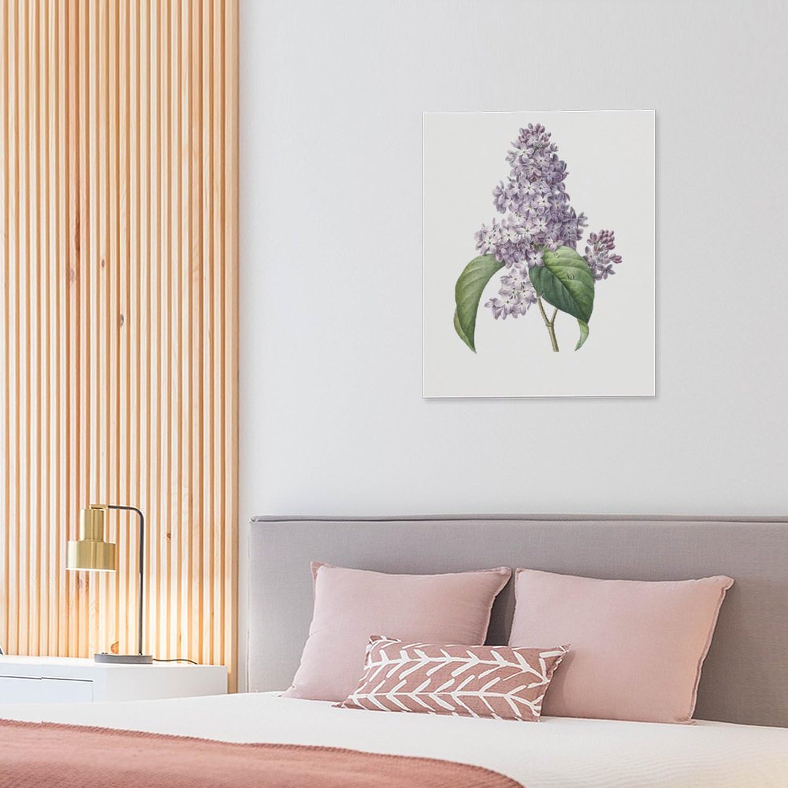 Amazon.co.jp: 絵画 ライラックのイラストインテリア 絵画 詳細な植物