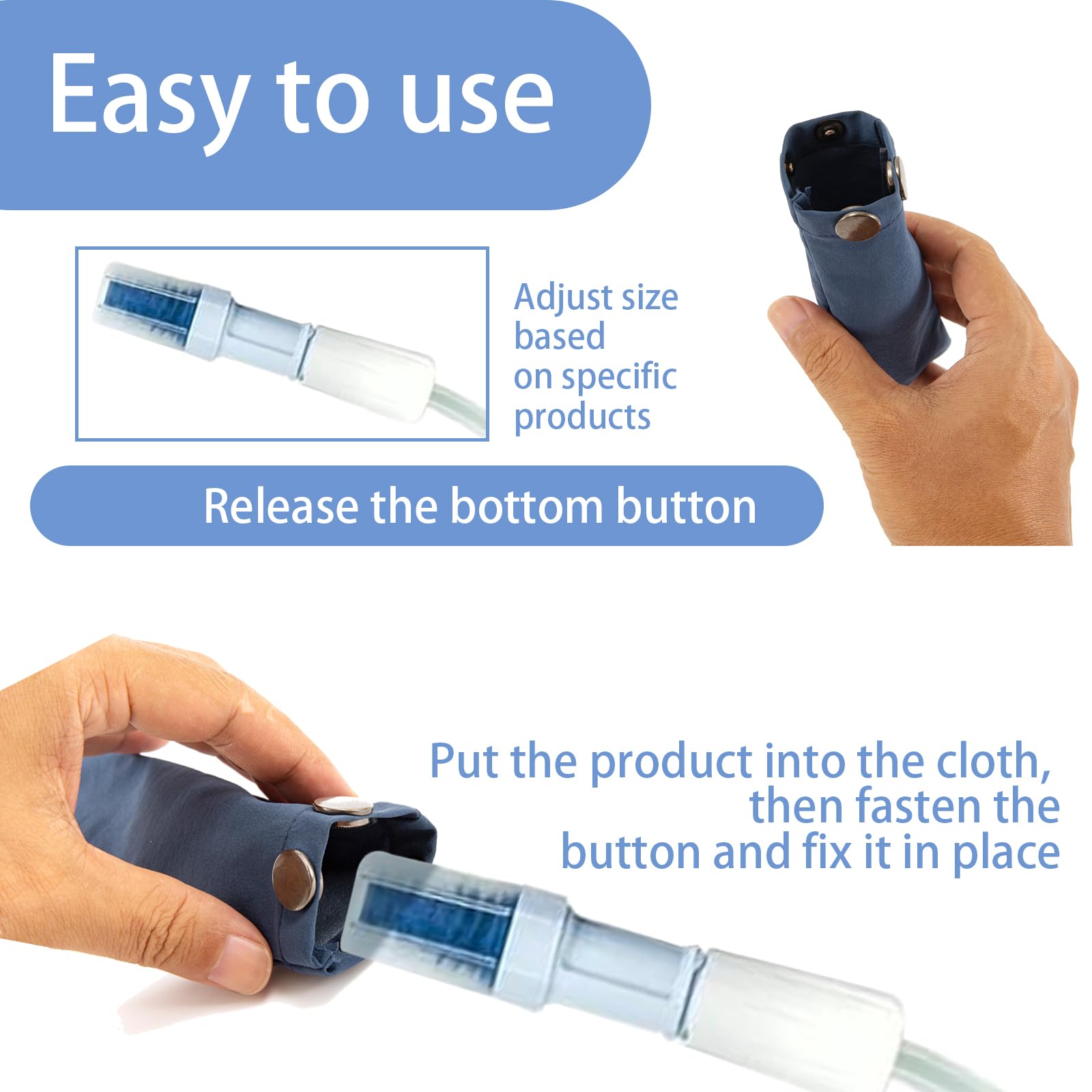 Peritonealdialyse-Katheterhalter Baxter 5C4482 5C4483 PD Secure Shower Support Transfer Set Zubehör Dunkelblau