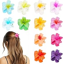 Pack of 12 Flower Hair Clips Flower Hair Clips Hawaiian Flower Hair Clips Claw Clips Women Hair Clips