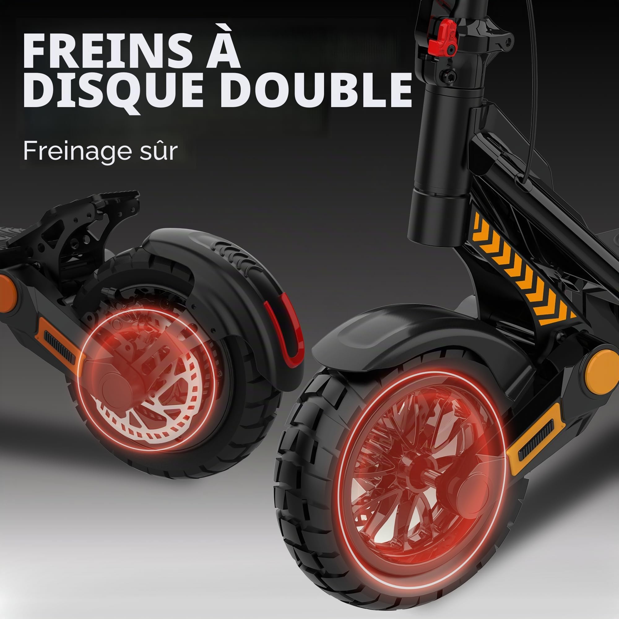 Trottinette Électrique Adulte UrbanGlide All Road 6 2X2 Autonomie Jusqu'a 80 km - Pneu Cross 10" Tubeless - Batterie 54V - Poids 30Kg