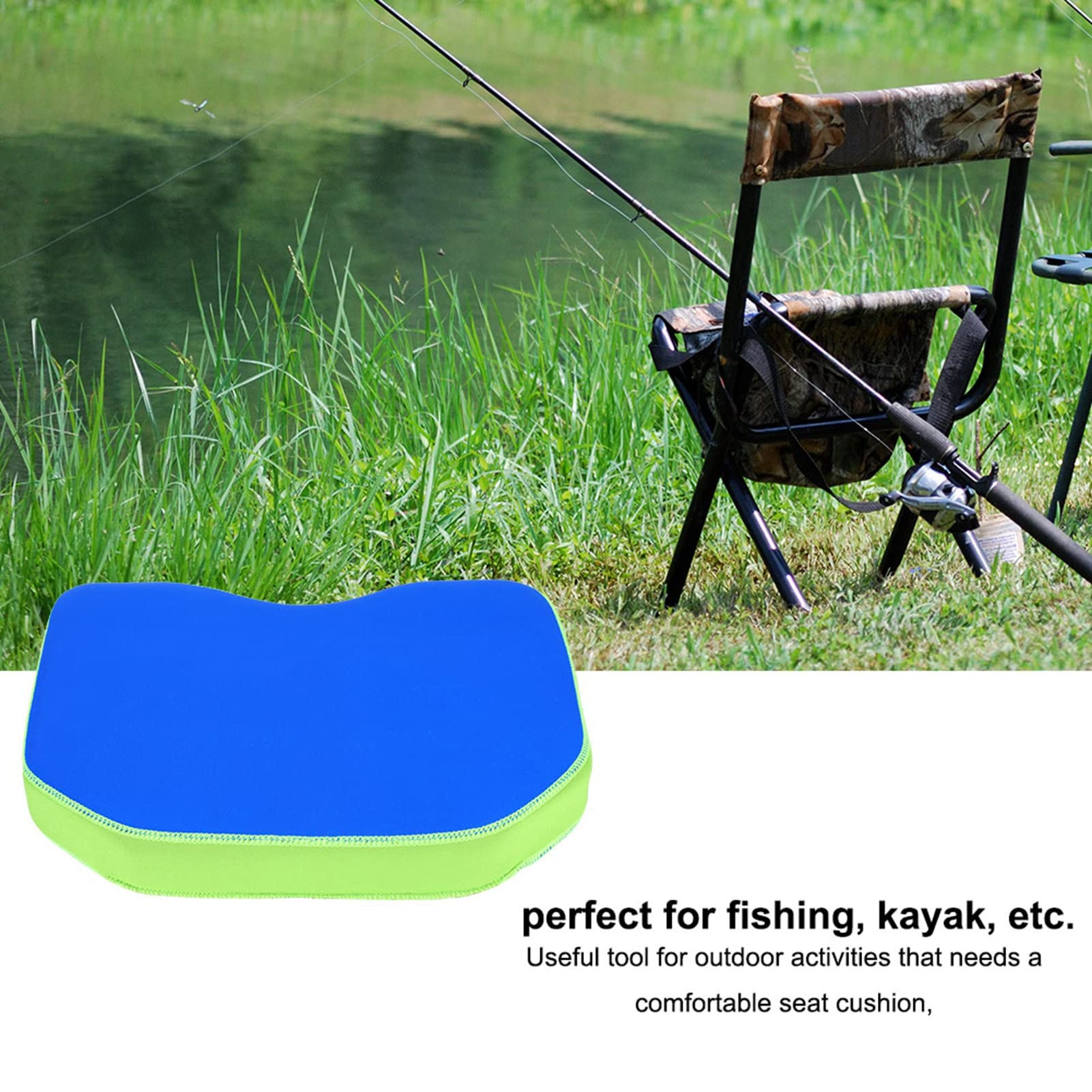RiToEasysports Coussin de Siège de Kayak, Coussin de Siège de Pêche Imperméable et Confortable épaissir Le Coussin de Siège de Bateau Accessoire de Pêche
