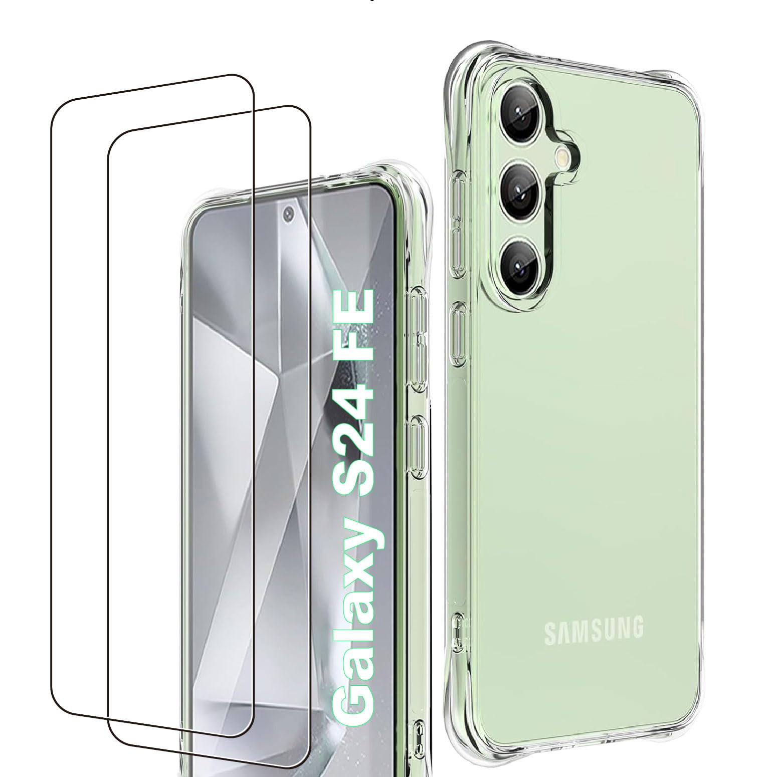 Amazon | Seninhi 対応 Galaxy S24 FE ケース 【2+1枚セット