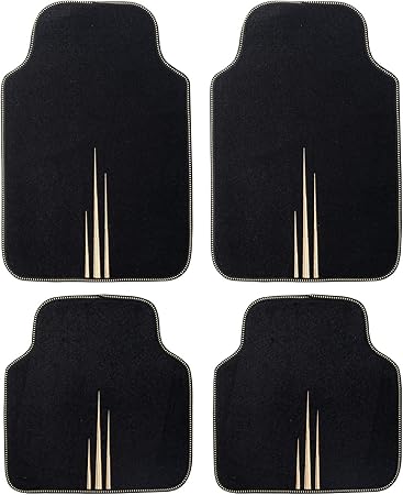 Amazon Shimakyo カーマット 4枚セット オリジナルデザイン ストレートライン フロアマット 車 軽 普通車 1台分 刺繍加工 フロント2枚 リヤ2枚 丸洗いok ズレ防止加工 防水 汚れ防止 ゴールド フロアマット 車 バイク Amazon Shimakyo カーマット 4枚セット オリジナルデザイン ストレートライン フロアマット 車 軽 普通車 1台分 刺繍加工 フロント2枚 リヤ2枚 丸洗いok ズレ防止加工 防水 汚れ防止 ゴールド フロアマット 車 バイク
