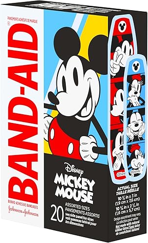 Miniatura 8 de Band-Aid Vendajes adhesivos de marca para pequeños cortes y rasguños, cuidado de heridas con Mickey Mouse de Disney, vendajes divertidos para niños