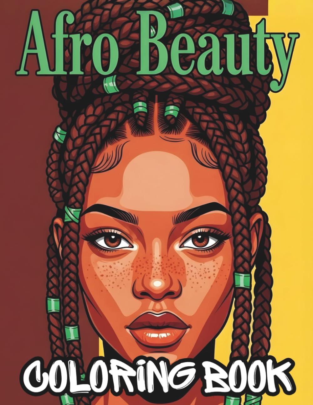 Afro Beauty Coloring Book: Natural Hair Queens and Stylish Black Women for Relaxing Coloring and Self‑Care