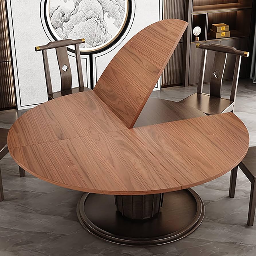 Amazon.co.jp: DKPLOE テーブル 天板 木製 円形の折りたたみテーブル