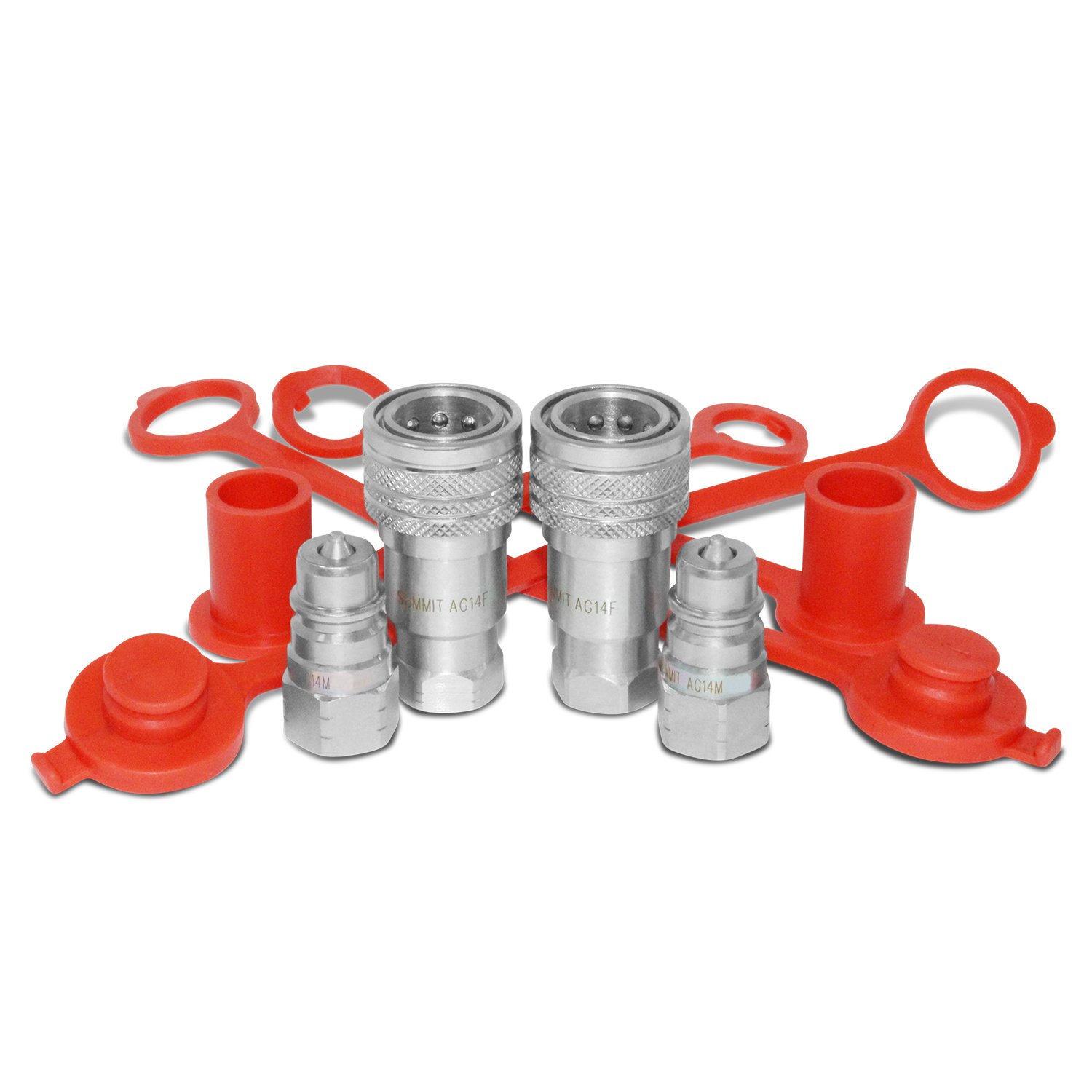 Amazon.com: 1/4” Ag ISO 5675 Hydraulic Quick Connect Couplers, 3/8