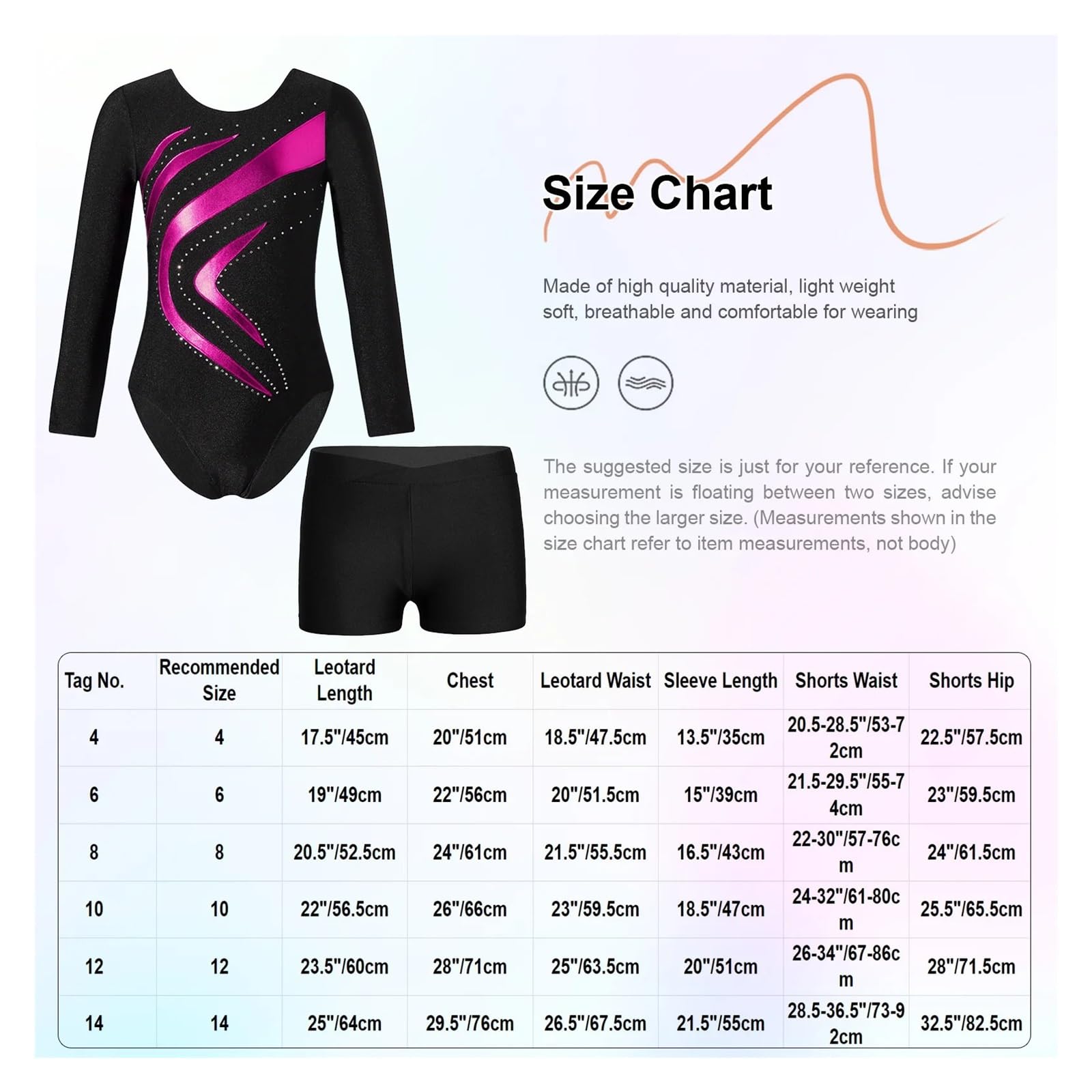 Maillot Gimnasia Ritmica Body de Leotardo de Gimnasia de retales for niños, Conjuntos de Ropa de Baile de Manga Larga, Traje de Ballet for niñas, Mono de Patinaje artístico(Gold,12)