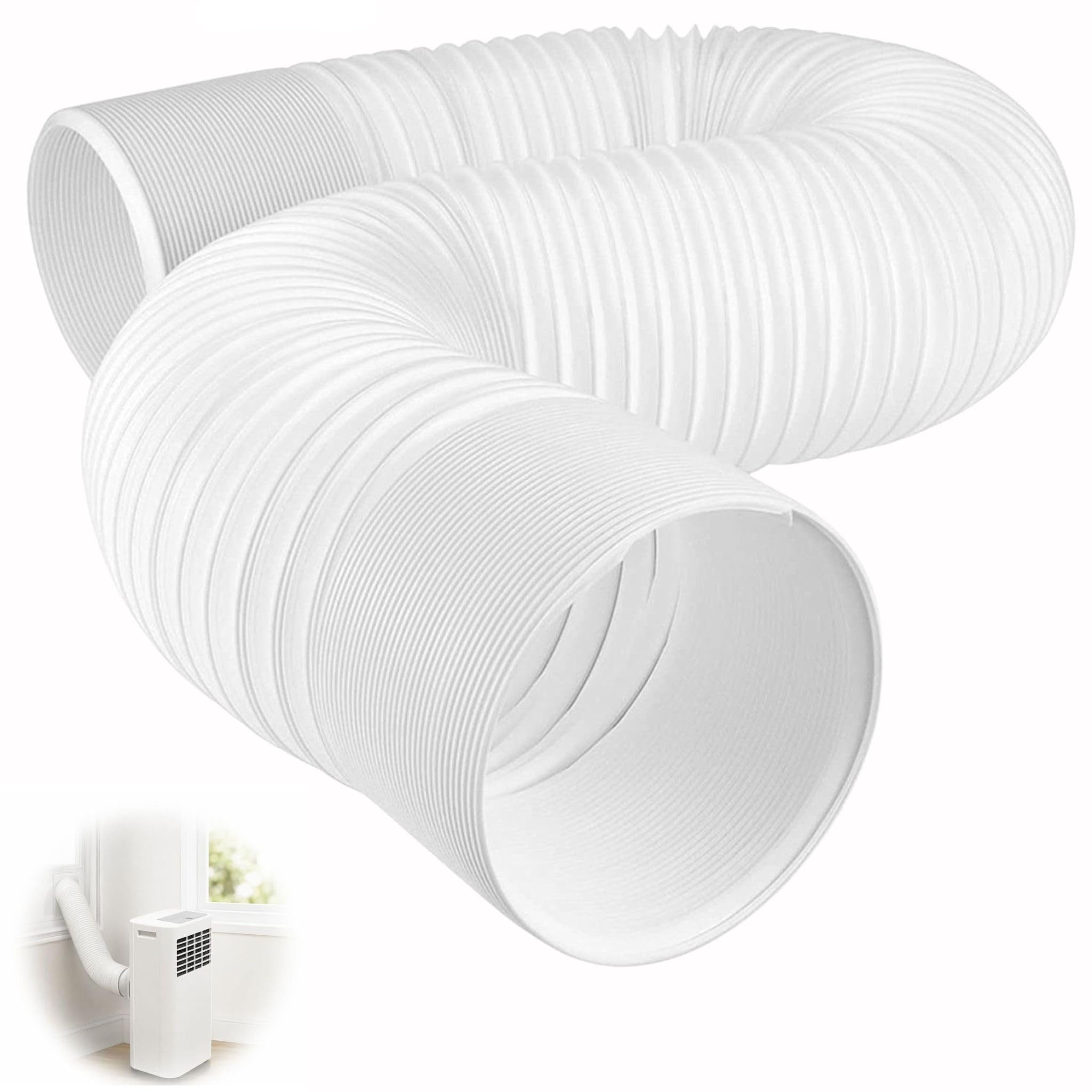 Air Conditioner Hose, 15cm Counterclockwise Thread AC Exhaust Duct