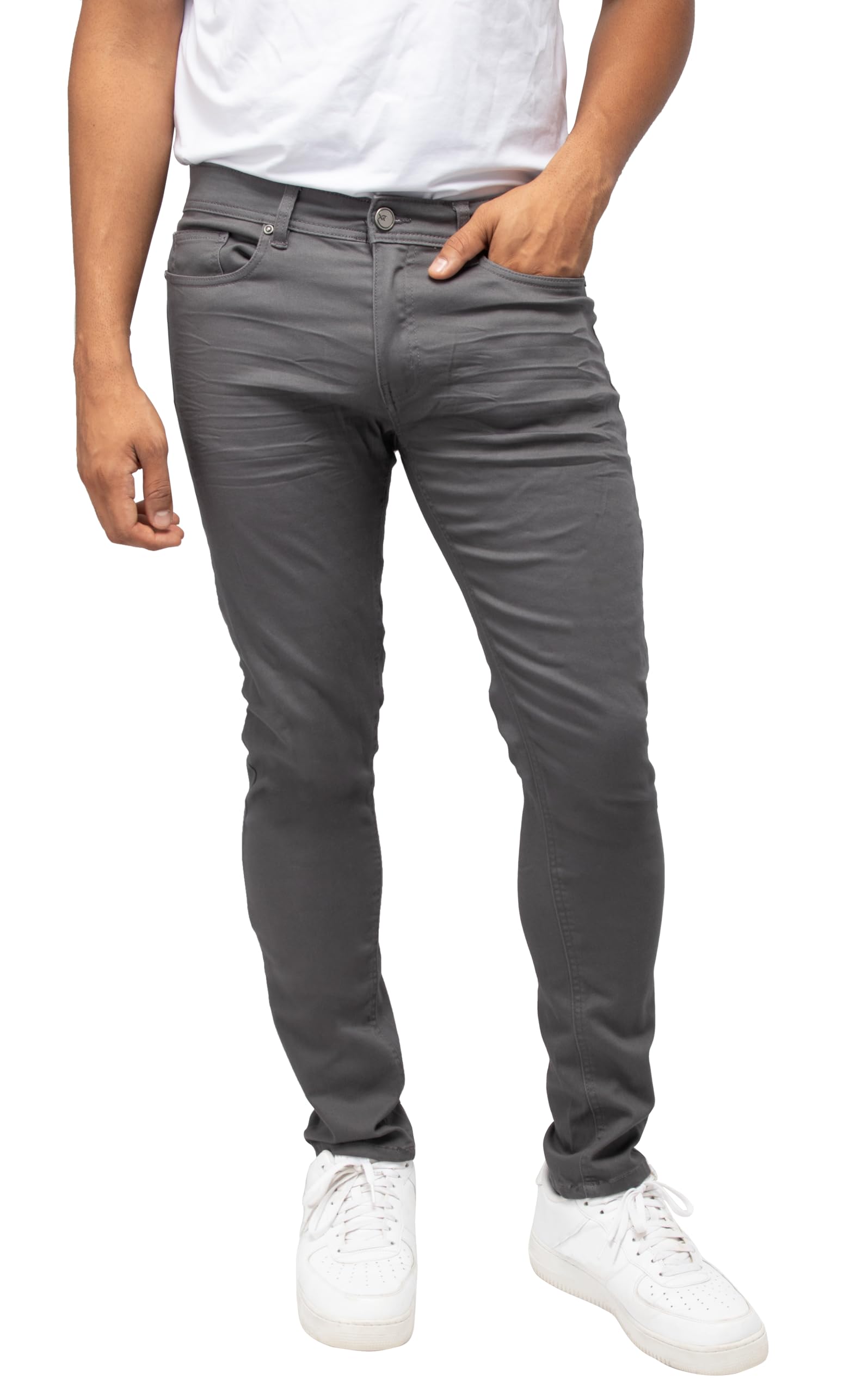 X RAY Jeans Men's Stretch Pants, Slim Fit Flexible Commuter Colored Denim Jeans, Casual Pants for Men