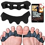 VYCE PrimalStep Toe Separators, Spreaders, Spacers, Straightener to Correct Toes for Men and Women, Bunion Corrector, Plantar Fasciitis and Athletic Mobility, S/M