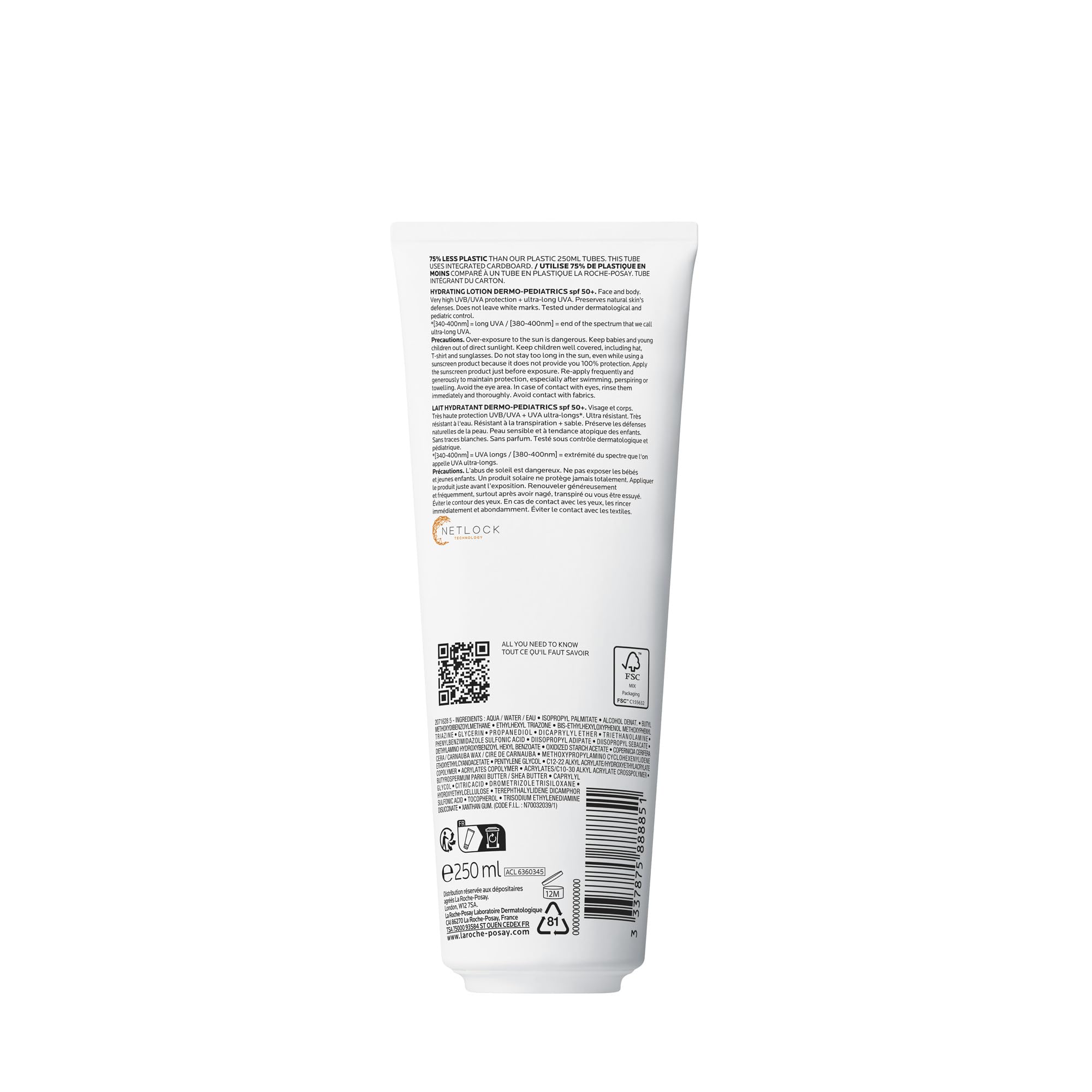 La Roche-Posay Anthelios UVMune 400 Dermo-Pediatrics Hydrating Lotion SPF50+ Children's Sunscreen With Mexoryl 400 - Image 3