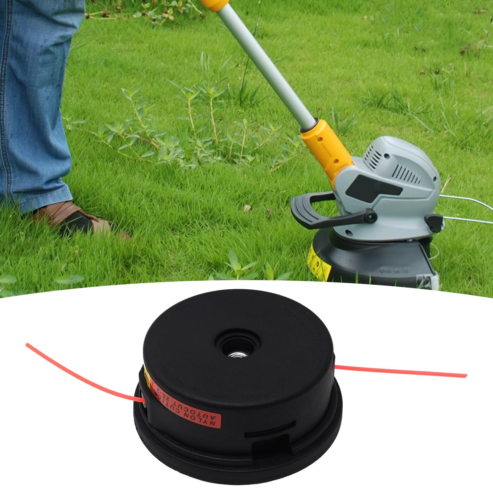 Hoypeyfiy 2 piezas de cabeza de recortadora Autocut 25-2 con línea de reemplazo para FS25-4 FS44 FS55 FS100 FS250 FS250R KM55 KM55R KMI3OR KM-AC FR85T FR130T FR480