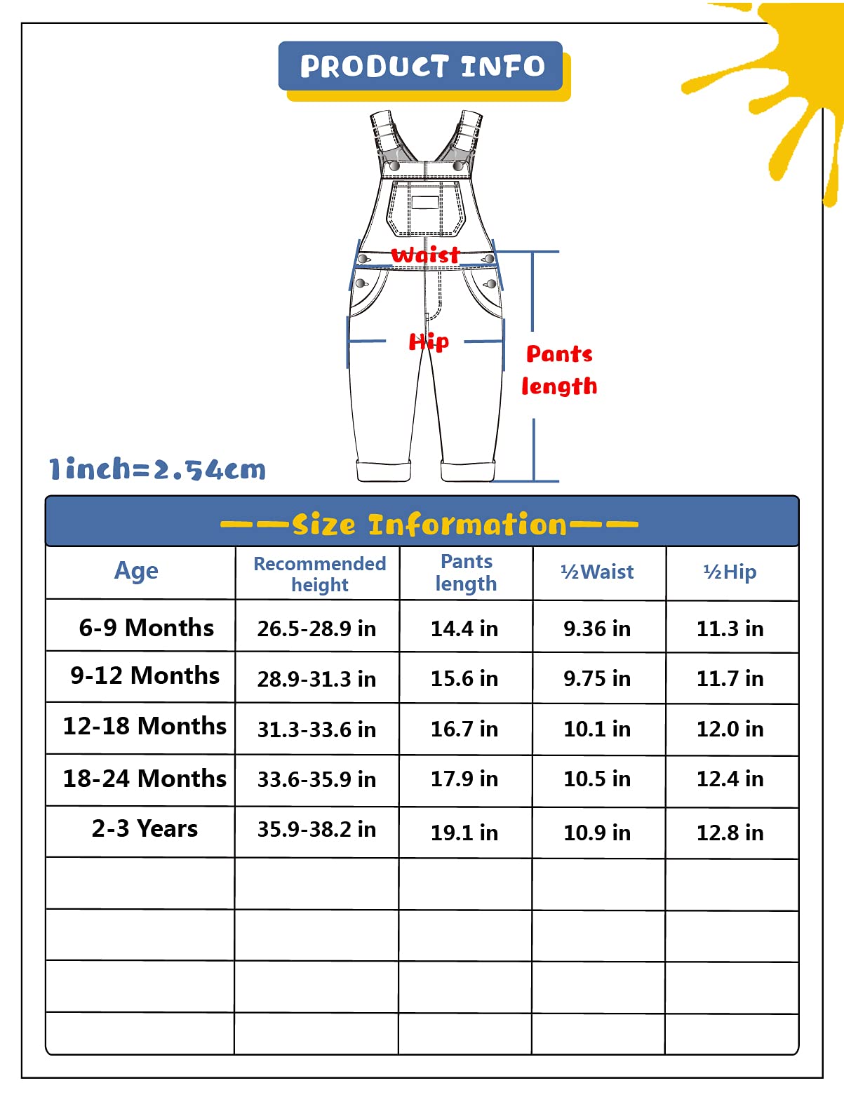 KIDSCOOL SPACE Bébé & Petites Filles Salopette en Denim De Coton Lavé Brodé De Fleurs