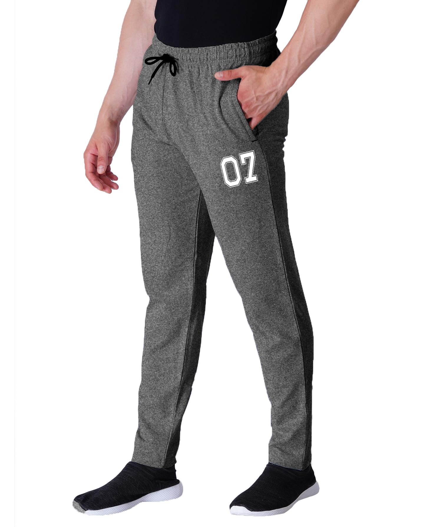 kart black Plus Size Track Pants for Men | Printed Track Pant | Casual Fit Comfortable Track Pant (Pack of 1)-picture-17