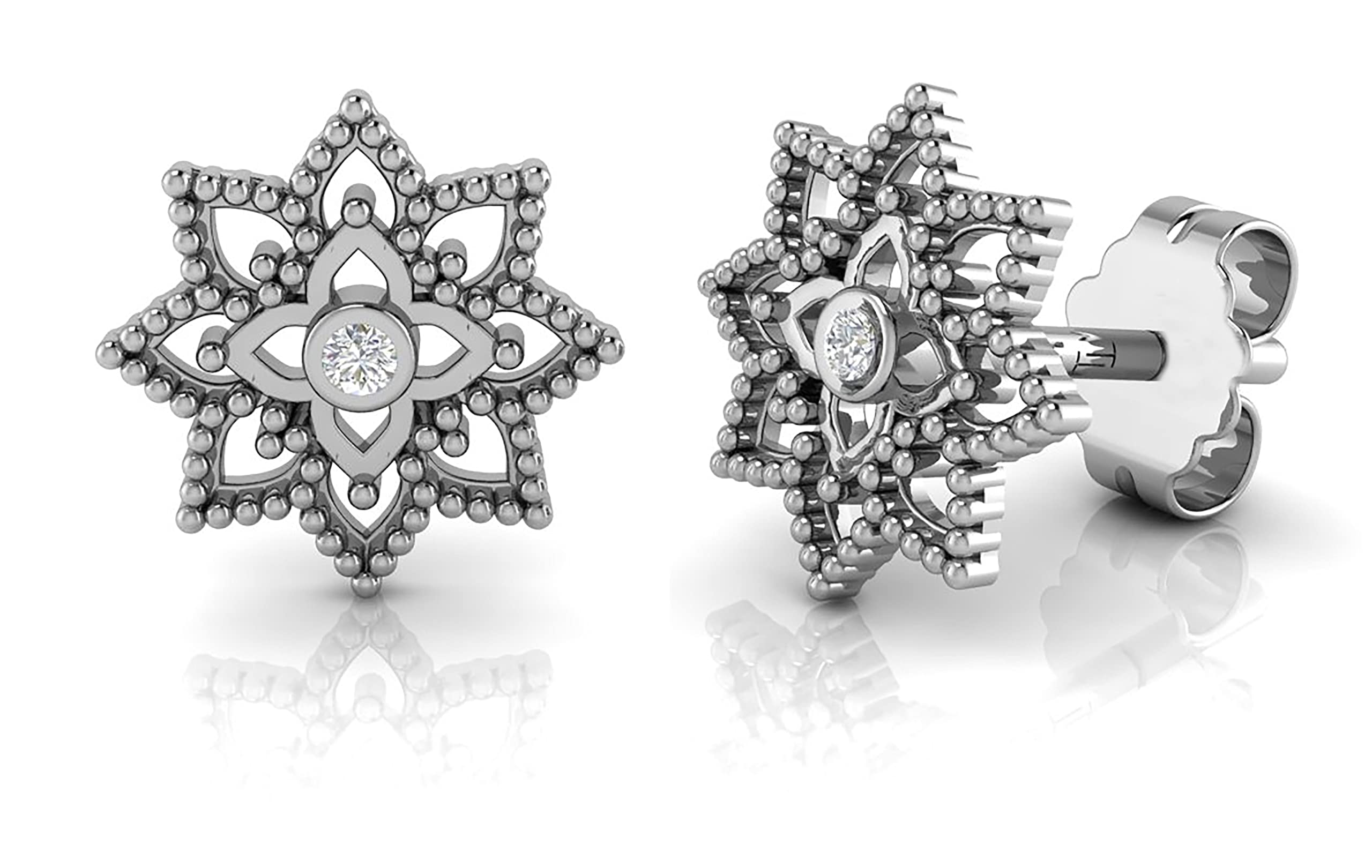 TURQ N TAUPE 925 Sterling Silver Earrings for Women Hypoallergenic Silver Drop Earrings Boho Tribal Filigree Dangle Earrings Every Day Wear Jewelry for Womens and Girls