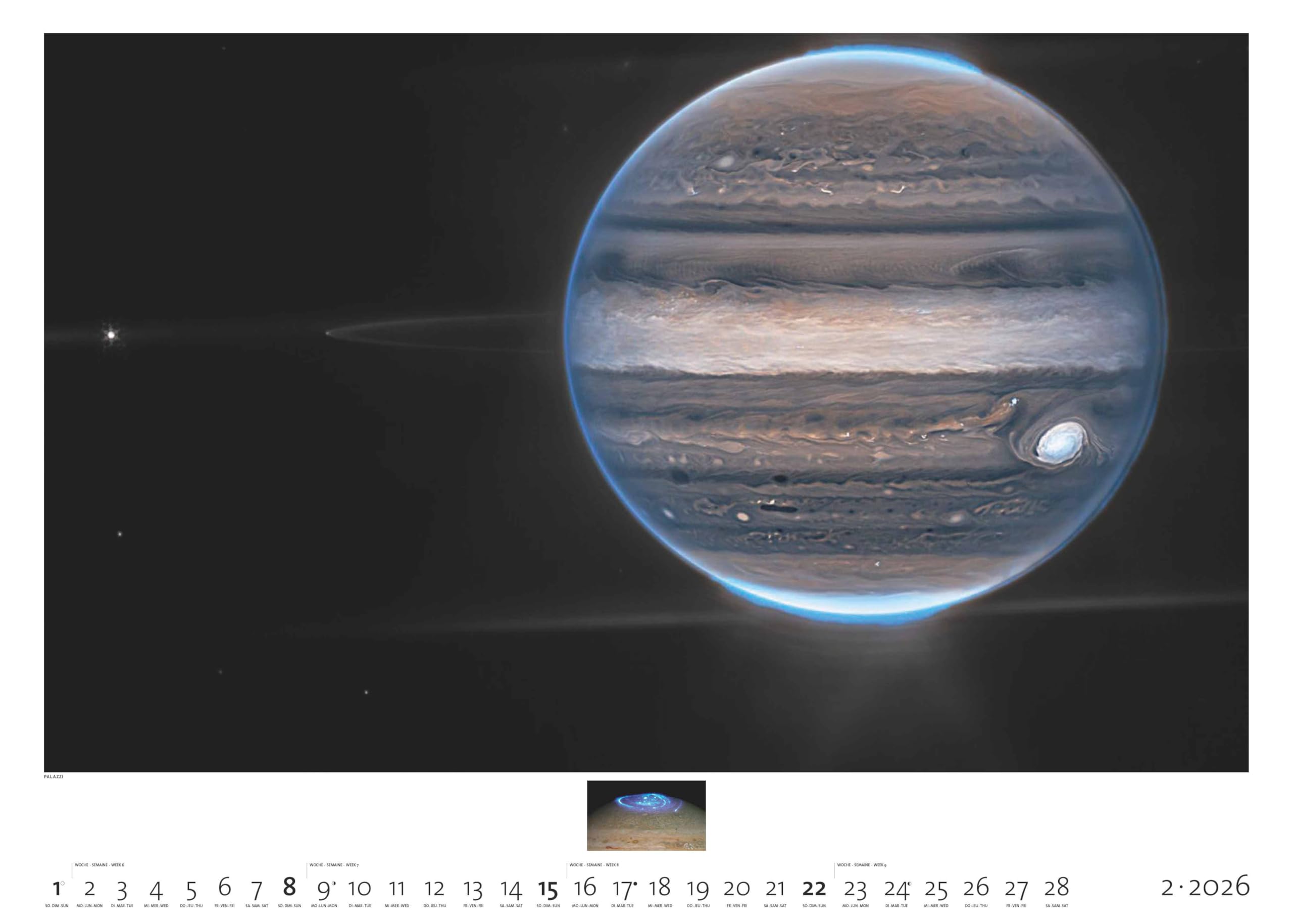 Palazzi - Sternzeit | EINE ASTRONOMISCHE REISE DURCH ZEIT UND RAUM 2026 – Wandkalender 70×50 cm mit 12 brillanten Weltraum-Aufnahmen, ... Eine astronomische Reise in Zeit und Raum