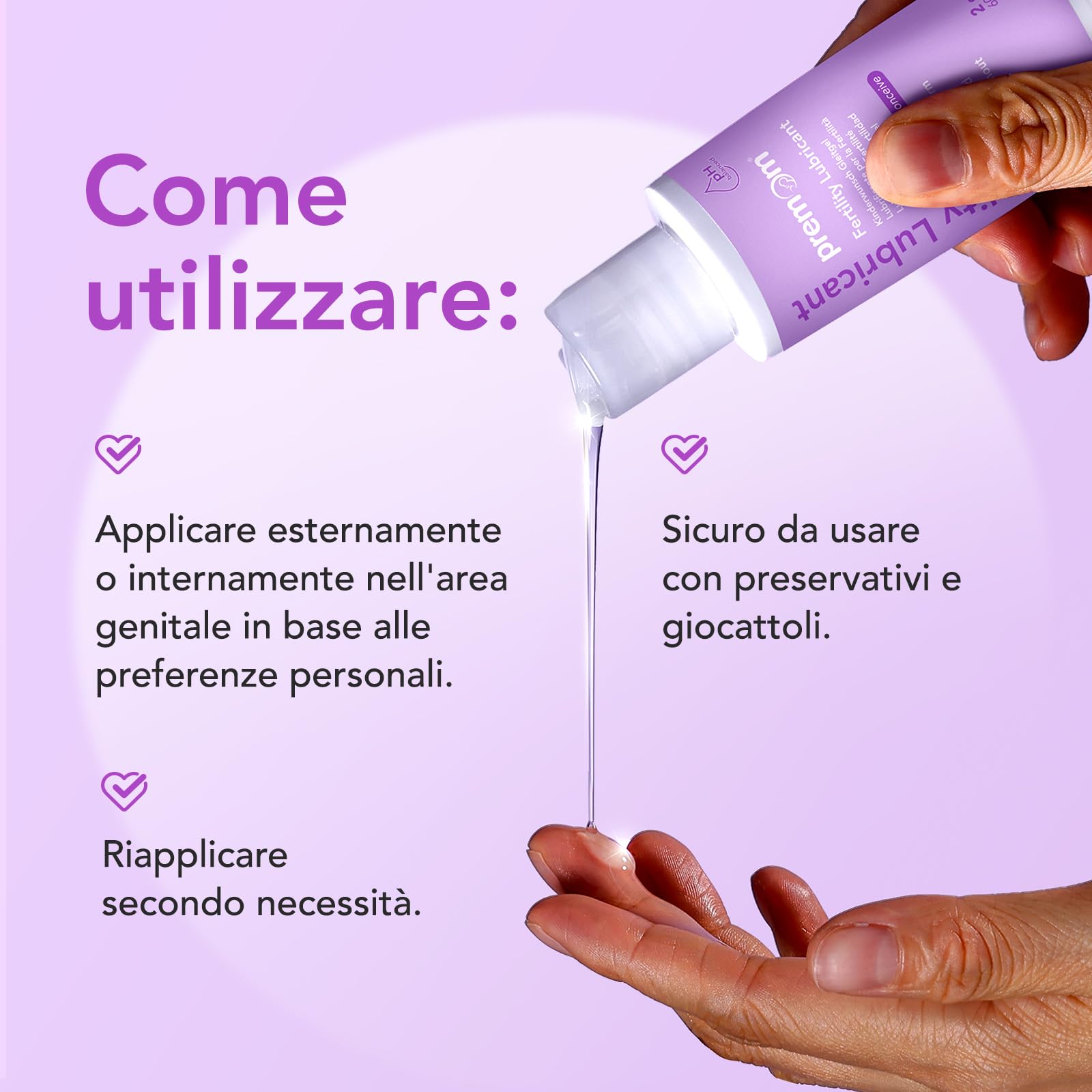 Premom Lubrificante per la Fertilità - 60ml | Facile da Portare