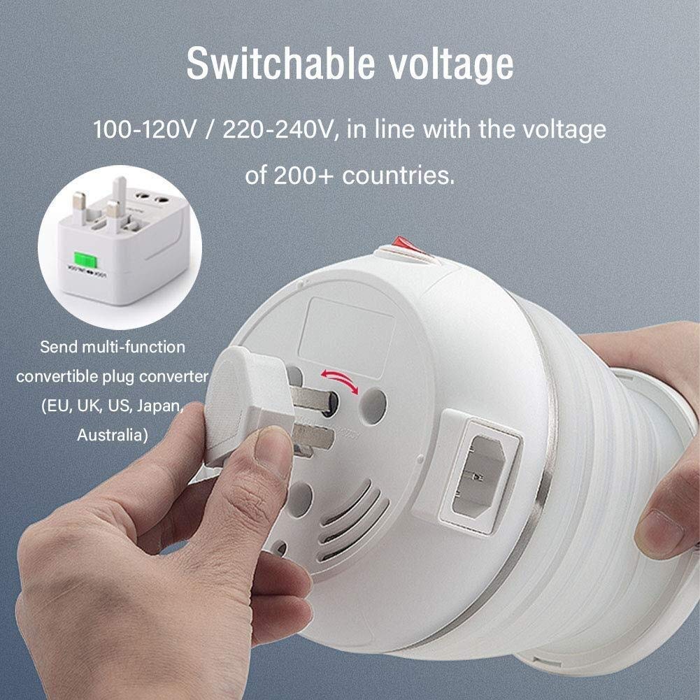 KANBUN Składany czajnik elektryczny 0,6 L składany elektryczny czajnik elektryczny na podróż, elektryczny kocioł wodny, silikonowy, szybki prezent